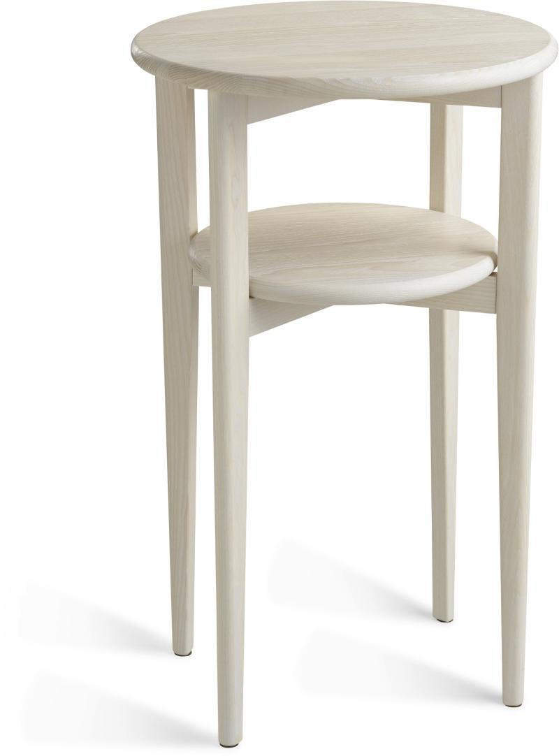 Elegant Mira Sengebord i Hvidolieret Ask - Stilfuld Opbevaring