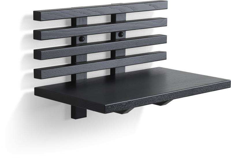 Zece Sengebord med Hylde - Sortbejdset Ask Design