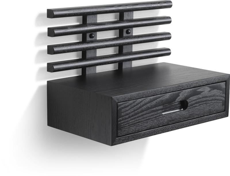 Zana Sengebord med Skuffe i Sortbejdset Ask - Stilfuldt Design