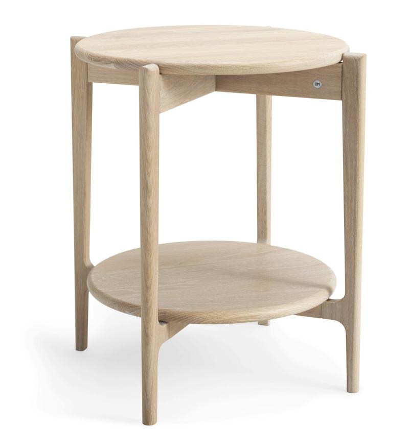 Leia  Småbord  Hvidoileret Egetræ  H51x55
