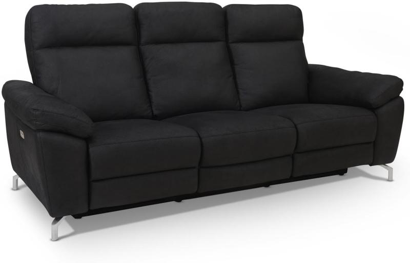 Elegant Edinburgh 3-personers Sofa i Sort Stof - Tilbud!