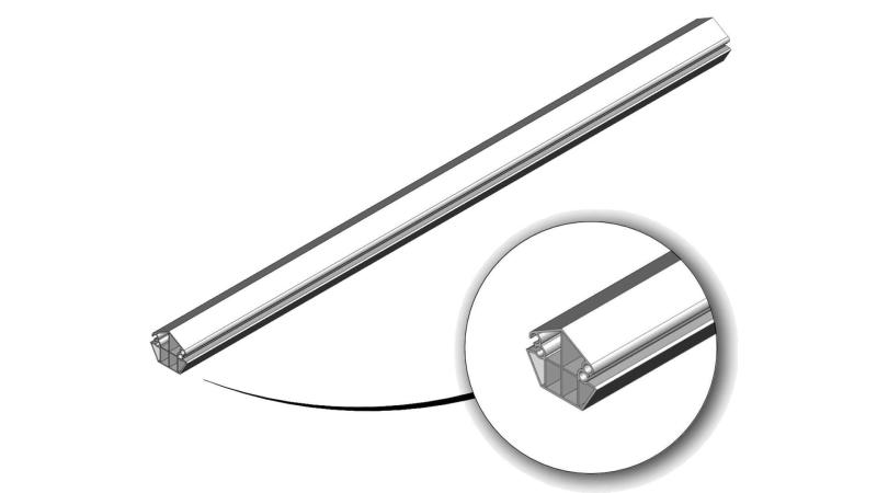 Topprofil med 4 spor - Lgd 1140 mm fra GrowCamp