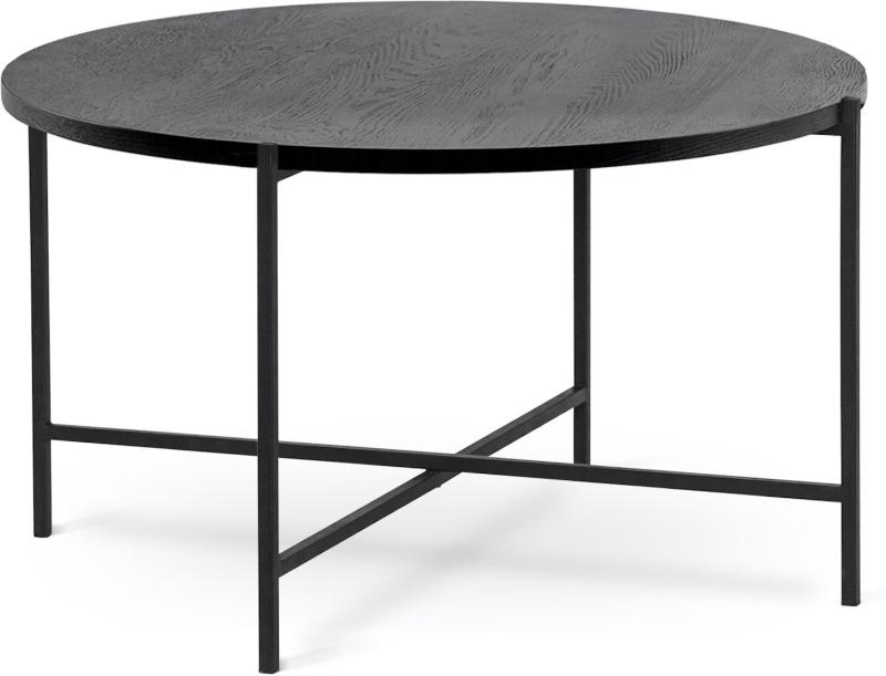 Monza Rundt Sofabord i Sort Metal - Elegant Design