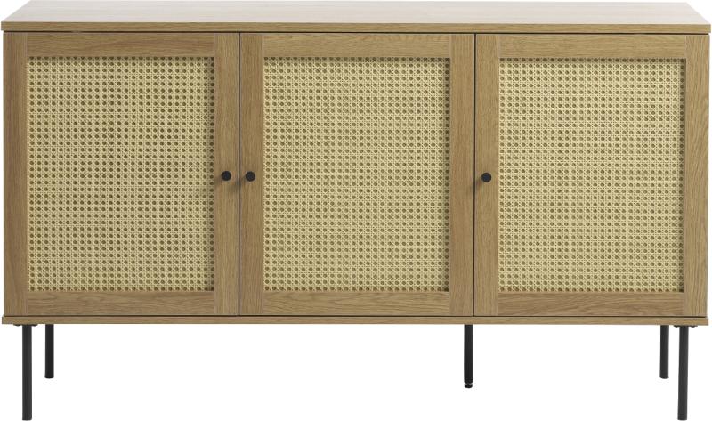 Pensacola Skænk i Natur - Elegant Egetræ & Rattan