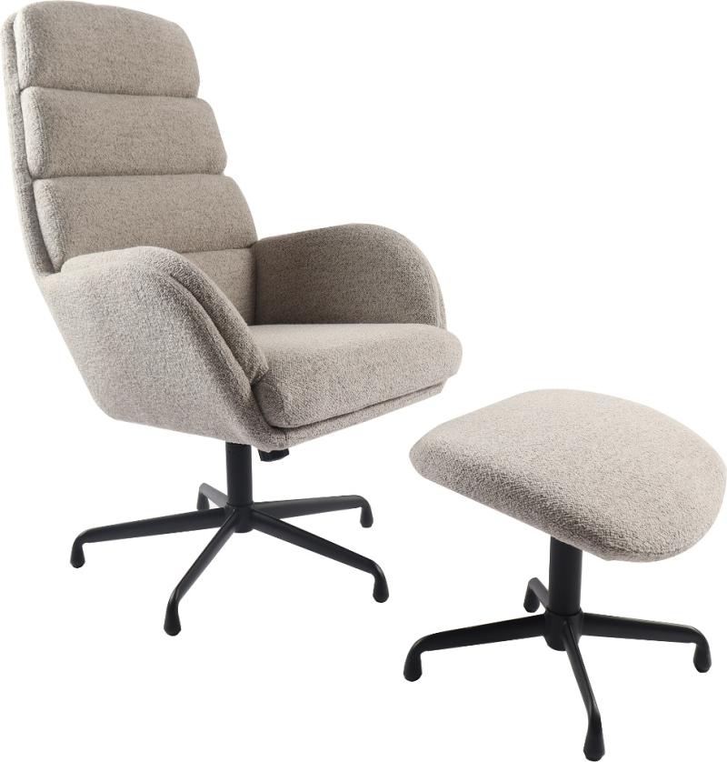 Sifton Lænestol i Sort - Elegant Design til Stuen