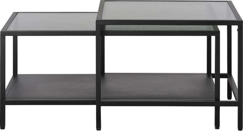 Bronco Sofabord Sæt i Sort - Elegant Design til Stuen