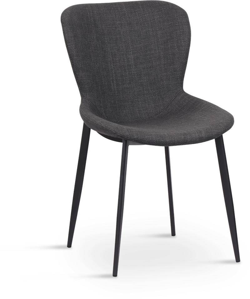 Ross Spisebordsstol i Mørkegrå og Sort - Elegant Design