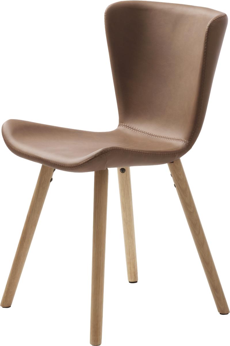 Teslin Spisebordsstol i Tan Natur - Elegant Egetræ Design