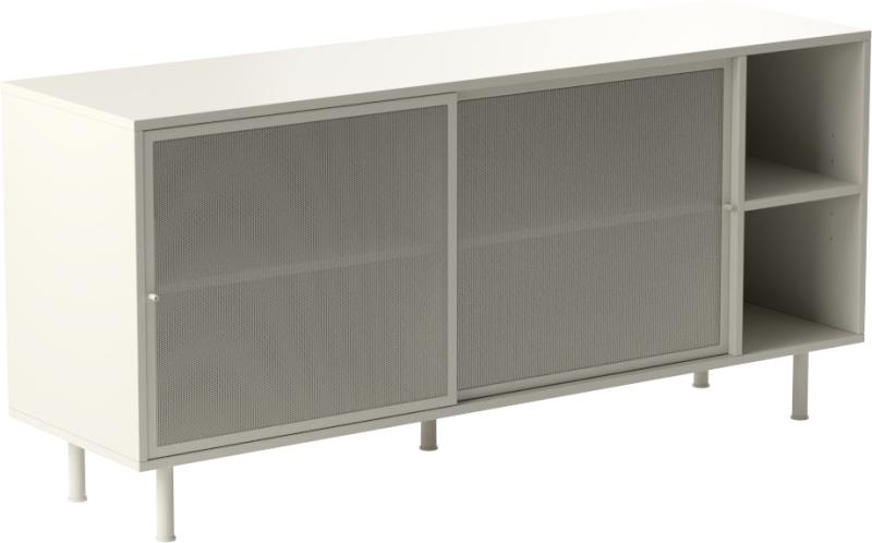 Veep  Skænk  Hvid  H75x160    Metal