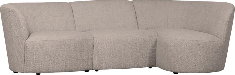 Coco 3-personers Sofa Højrevendt i Sand - Komfort & Stil