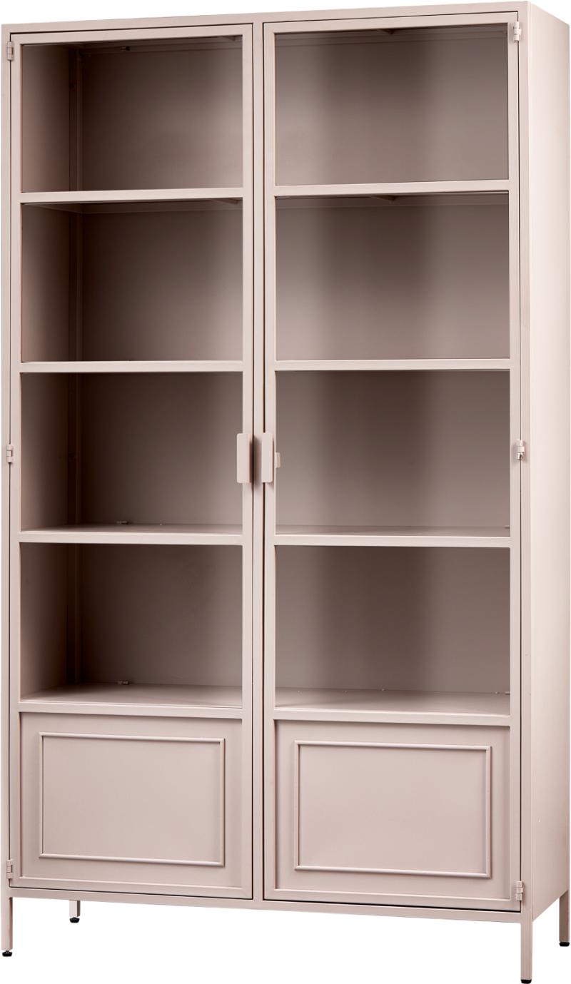 Ronja Vitrineskab i Pink - Elegant og Funktionelt Design