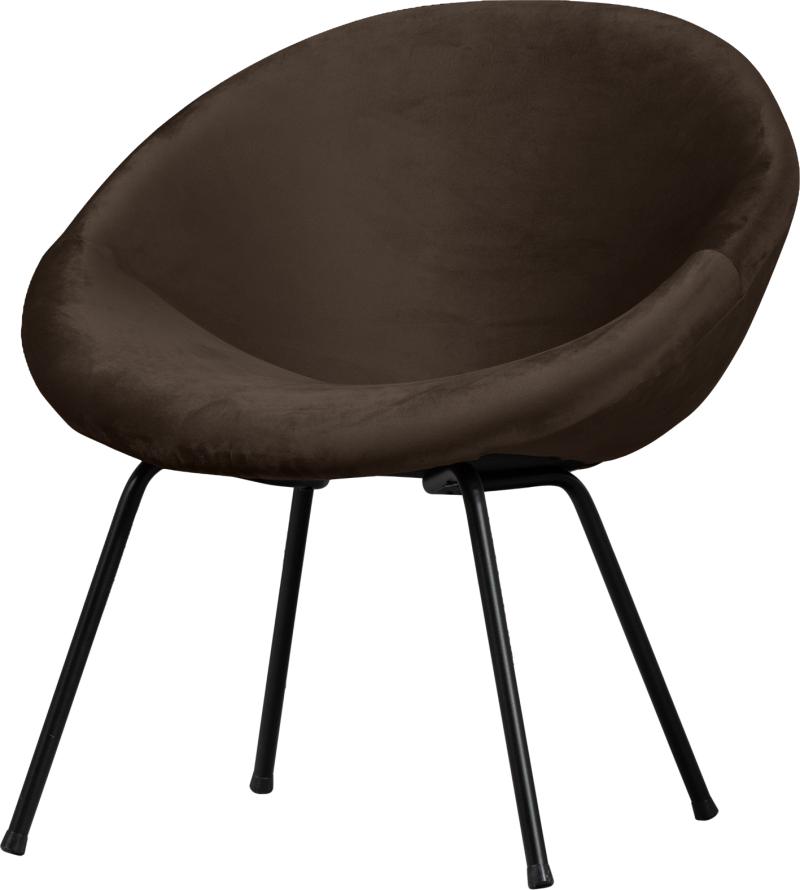 Collection Moly  Lænestol  Sort  H74x76x75