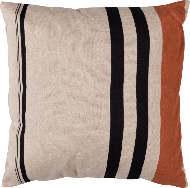 Collection Hani  Pude  Beige Sort  H45x10x45    Bomuld