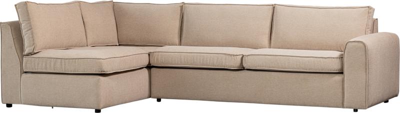 Freek Hjørnesofa Venstrevendt Varm Beige H80x175x284