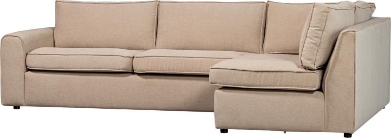 Freek Hjørnesofa Højrevendt Varm Beige H80x175x284