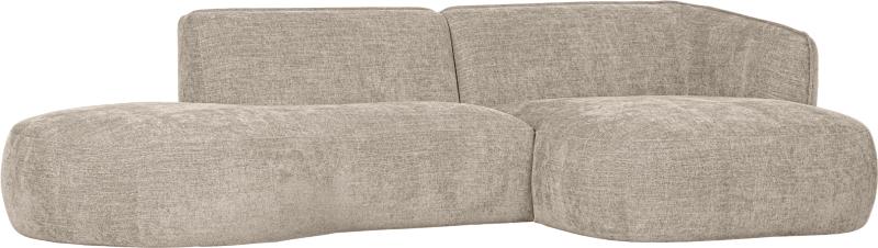 Polly Hjørnesofa Højrevendt i Sand - Eksklusiv Design