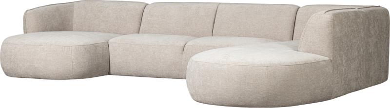 Polly Hjørnesofa Højrevendt Sand H71x245x353
