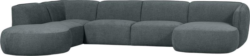 Polly  Hjørnesofa Venstrevendt  Blå Grøn  H71x245x353