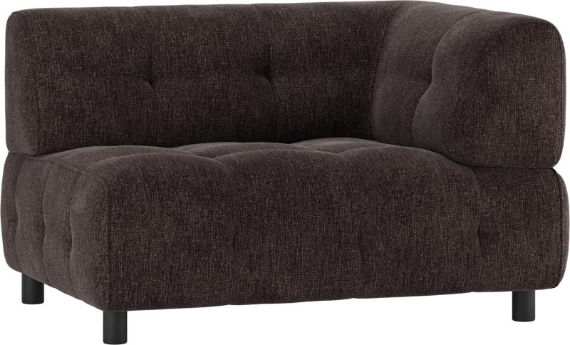 Louis Modulære Sofa - Højre Arm, Kaffe Fladvævet Stof