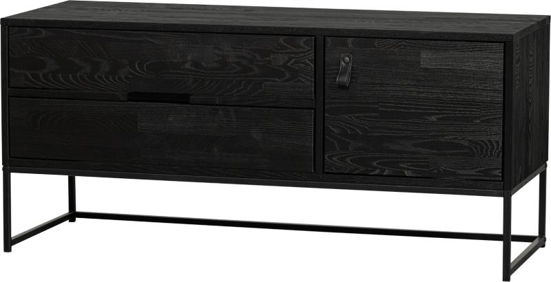 Silas -bord Sort Nat H55x44x120 Asketræ