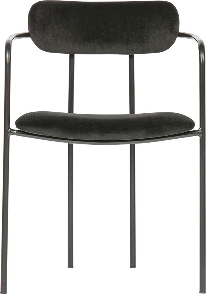 Ivy Spisebordsstol i Sort – Elegant og Tidløs Design