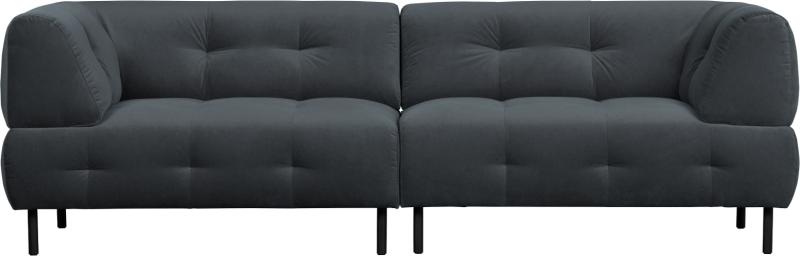 Lloyd 4-personers Sofa i Mørkegrå - Stilfuld Elegance