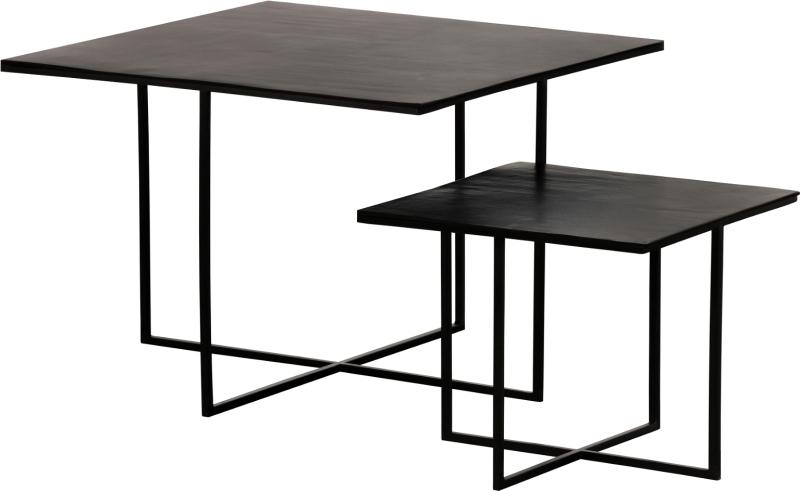 Olan Mørkebrun Metal Sidebord - Elegant Design til Stuen