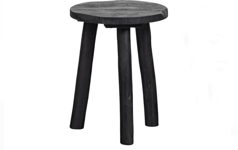 Angus Skammel i Sort Mangotræ - Elegant Design