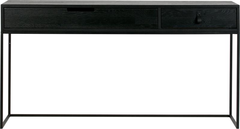 Elegant Silas Sidebord i Sort - Stort og Funktionelt