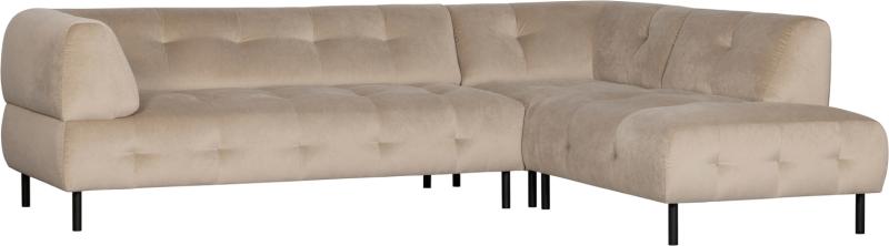 Lloyd Hjørnesofa Højrevendt - Lysebrun Elegance