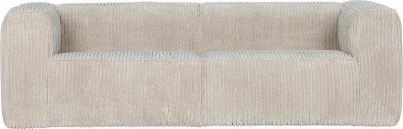 Bean 3,5-personers Sofa i Fløjl - Naturfarve