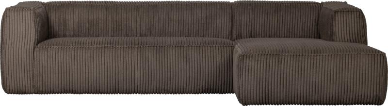 Bean Højrevendt Hjørnesofa i Brun Fløjl - Elegance & Komfort