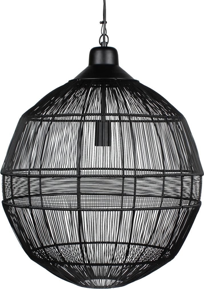 Enes Pendel Lampe Sort H60x50x50 Metal