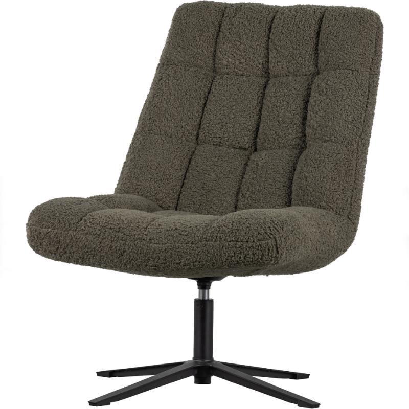 Job Loungestol i Grøn Polyester - Moderne Design
