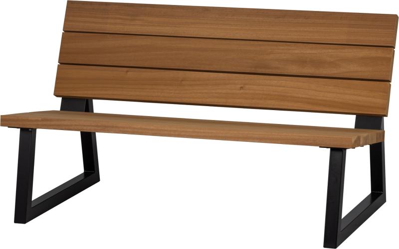 Banco Udendørs Sofabænk i Natur Sort - Elegant Design