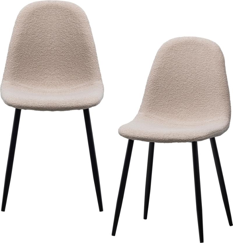 Elegant beige spisebordsstol fra WOOOD - Sæt af 2