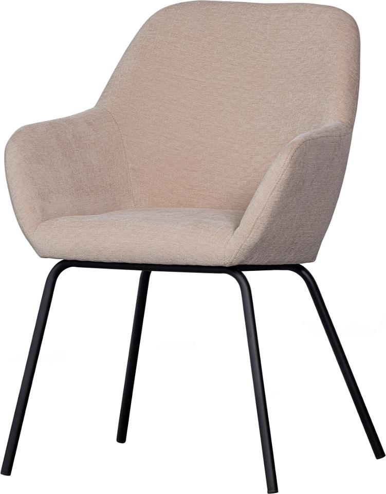 Vos Spisebordsstol i Sandfarve - Elegance til Dit Hjem