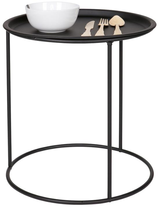 Ivar Sidebord Sort H43x40x40 Metal