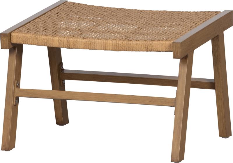Elegant Puk Fodskammel i Naturfarve - Must-Have Tilbehør
