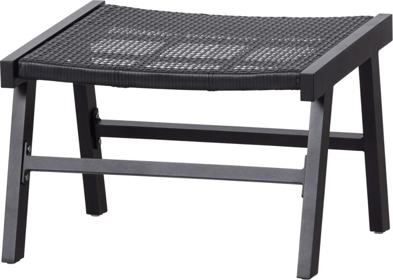 Puk Fodskammel Sort H41x57x54 Aluminium