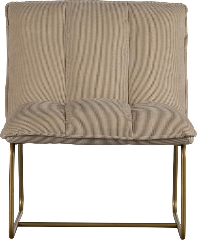 Fie Loungestol i Sandfarve - Elegant Design og Komfort