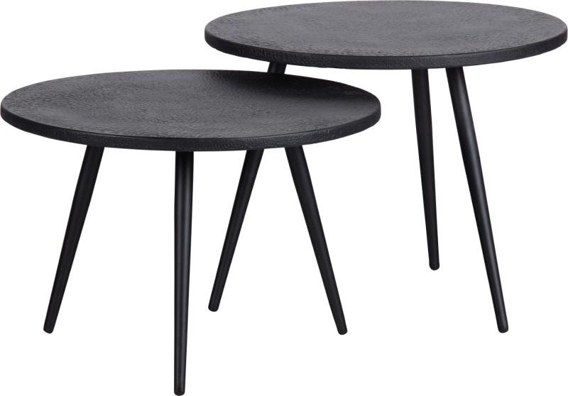 Suze Sidebord i Sort Metal og Træ - Elegant Design