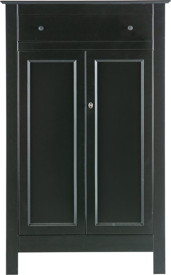 Eva Skab Sort H150x40x93 Fyrretræ