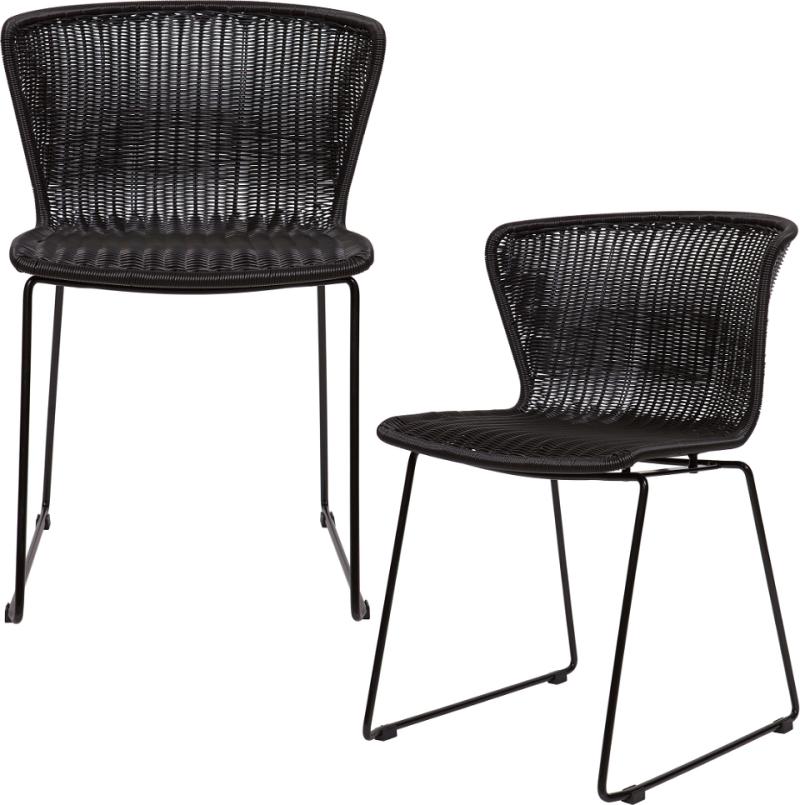 WOOOD Wings Spisebordsstol i Sort - Elegant Design