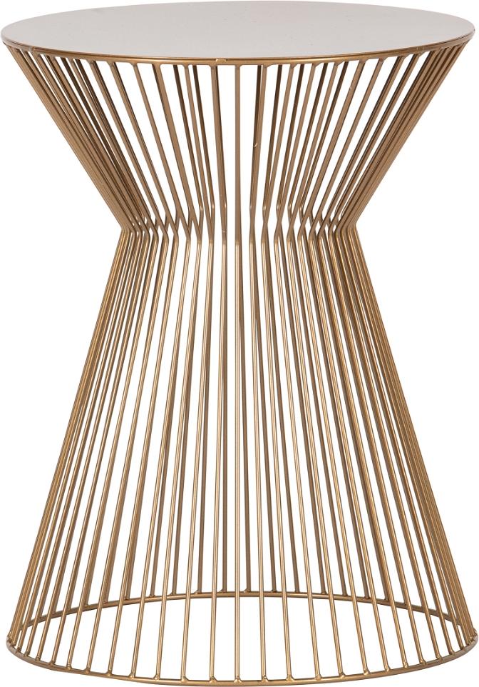 Gyldent Suus Sidebord i Metal – Elegant og Praktisk