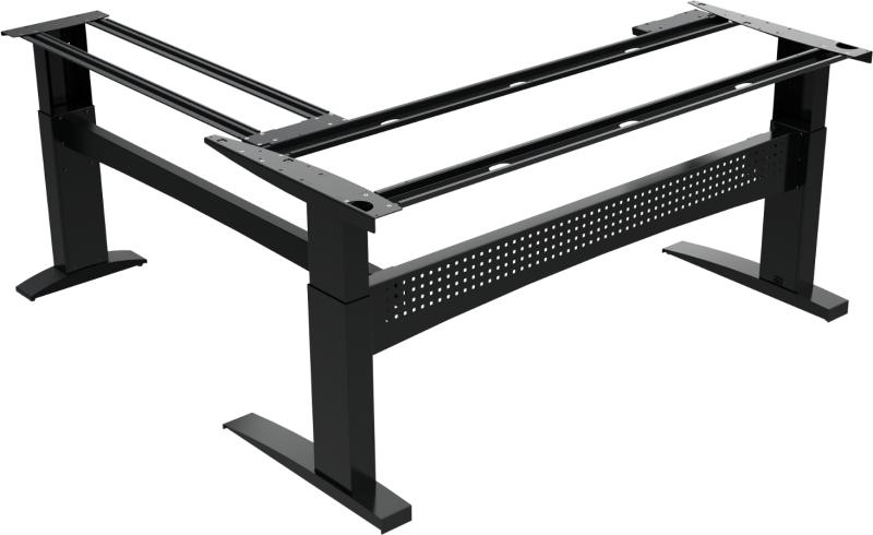 Flexdesk  Hæve- Sænkestel  Sort  H122x73x196x196    Metal