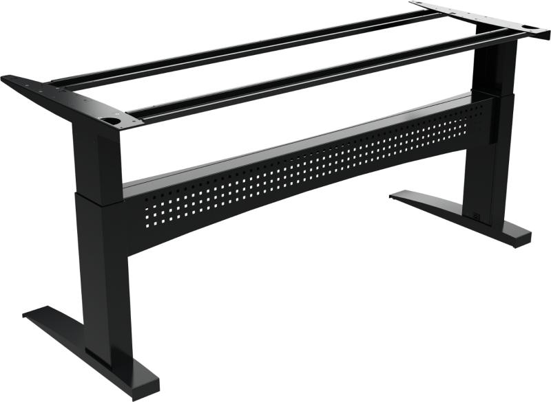 Flexdesk  Hæve- Sænkestel  Sort  H122x73x196    Metal