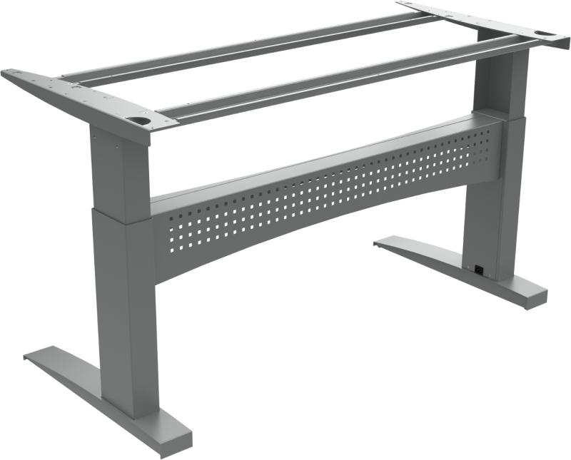 Flexdesk Hæve-/Sænkestel i Sølv - Ergonomisk Kontormøbel