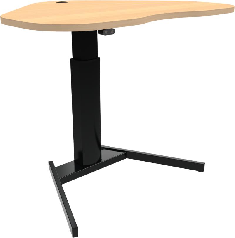 Optiheight Hjerteformet Hæve-Sænkebord i Bøg - Black Friday!