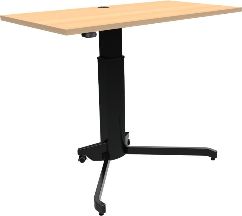 Aerotable Hæve-/Sænkebord i Bøg - Firkantet Design